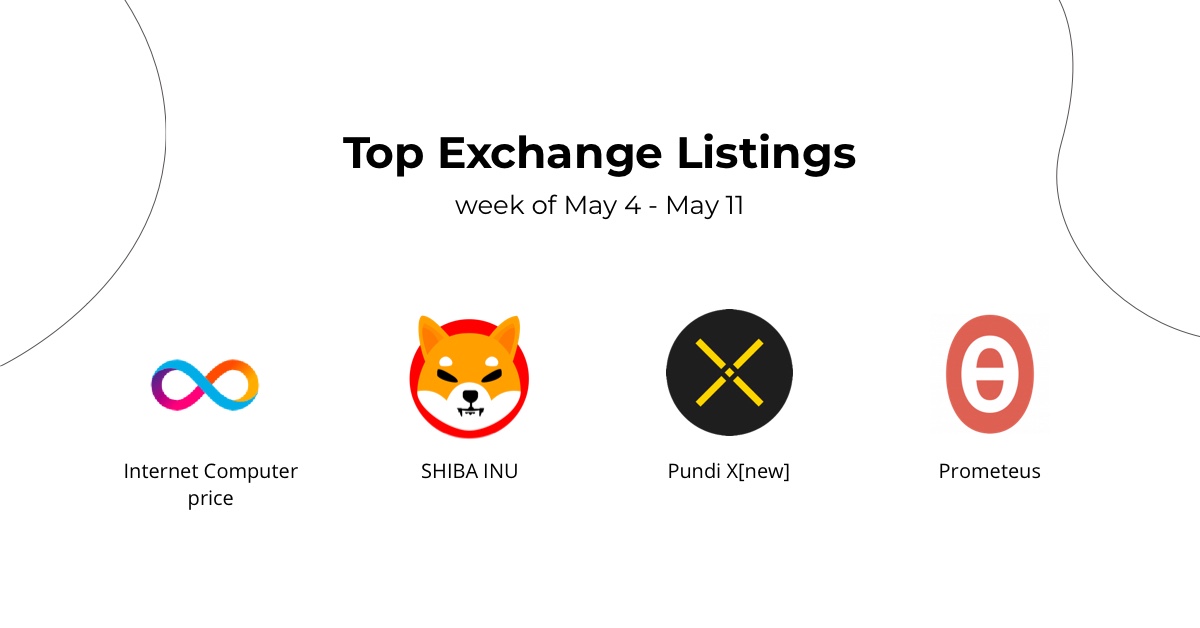  Here are the hottest exchange listings of the last week: 
