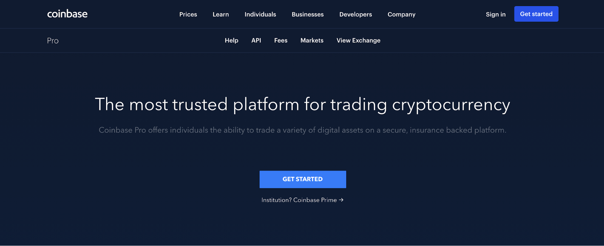 ÐÐ¸ÑÐ¶Ð° Coinbase Pro Ð² Ð´ÐµÑÐ°Ð»ÑÑ