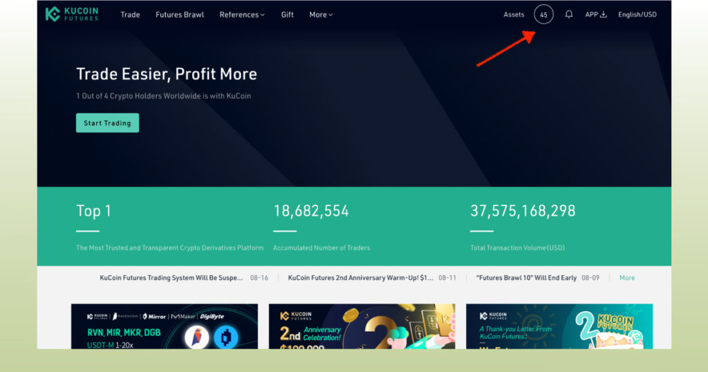 kucoin futures api