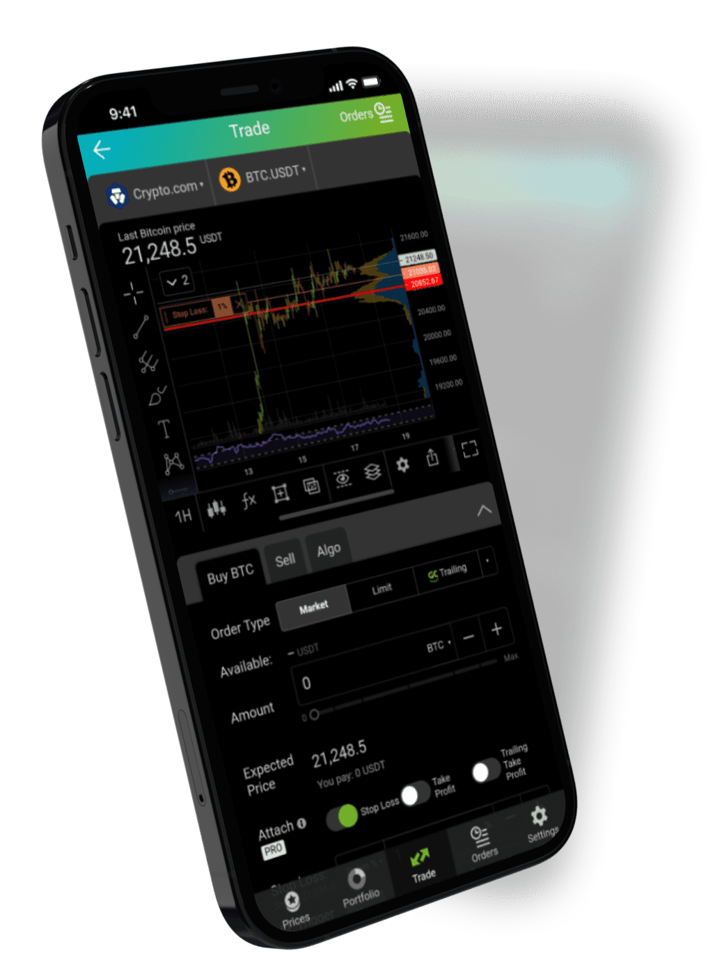 Crypto.com Stop Loss Order