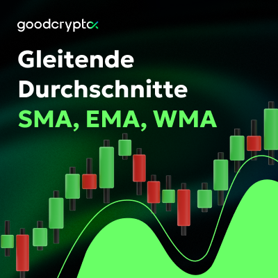 Gleitende Durchschnitte, SMA, EMA, WMA: Ein kompletter Leitfaden für Trader, erklärt von Good Crypto (Moving Averages for Crypto Trading)