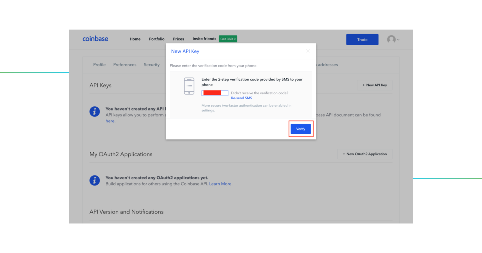 How to configure Coinbase API key and add it to Good Crypto