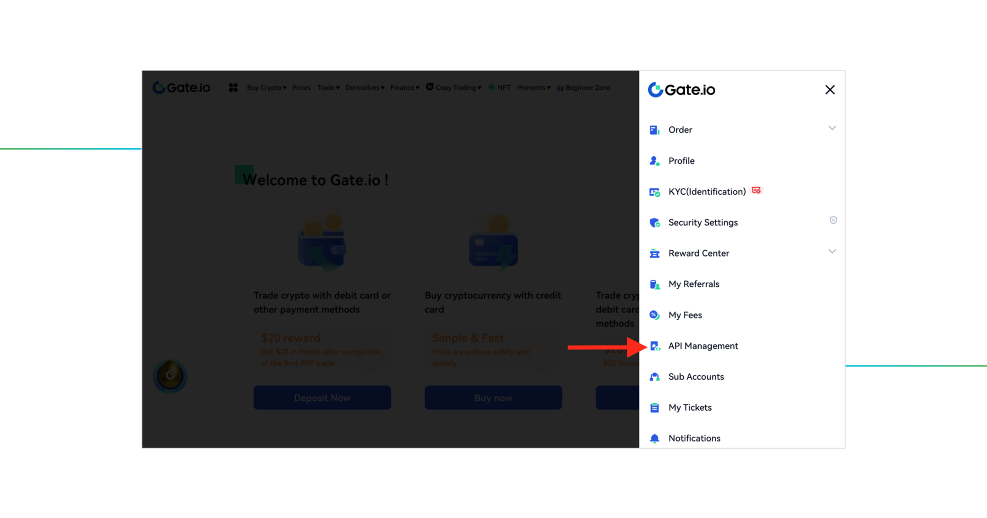 gate io api key