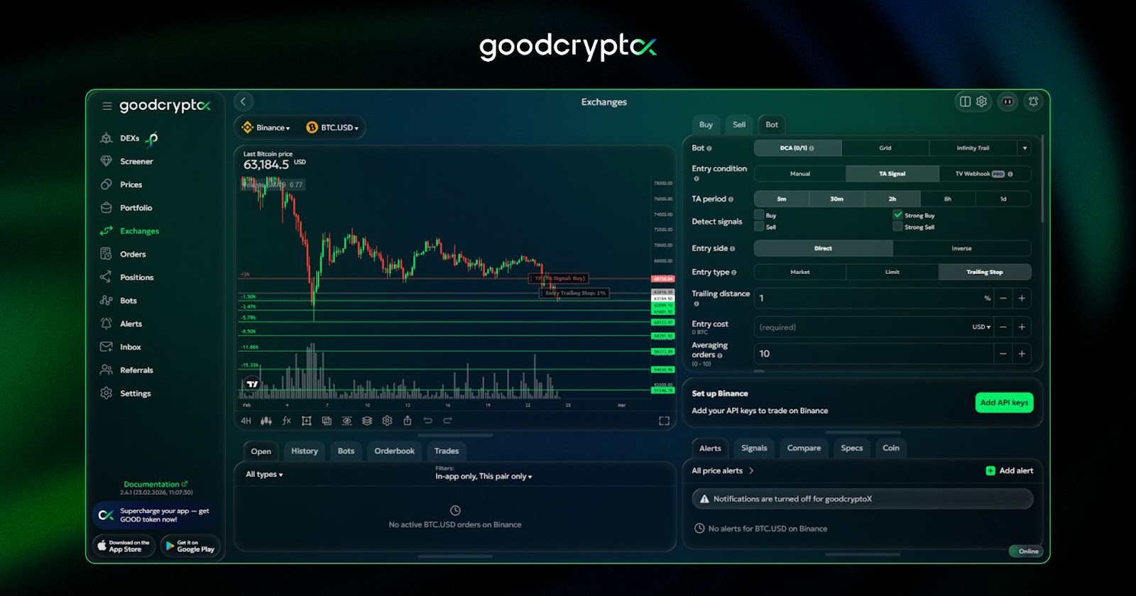 take a closer look at DCA bot by goodcryptoX