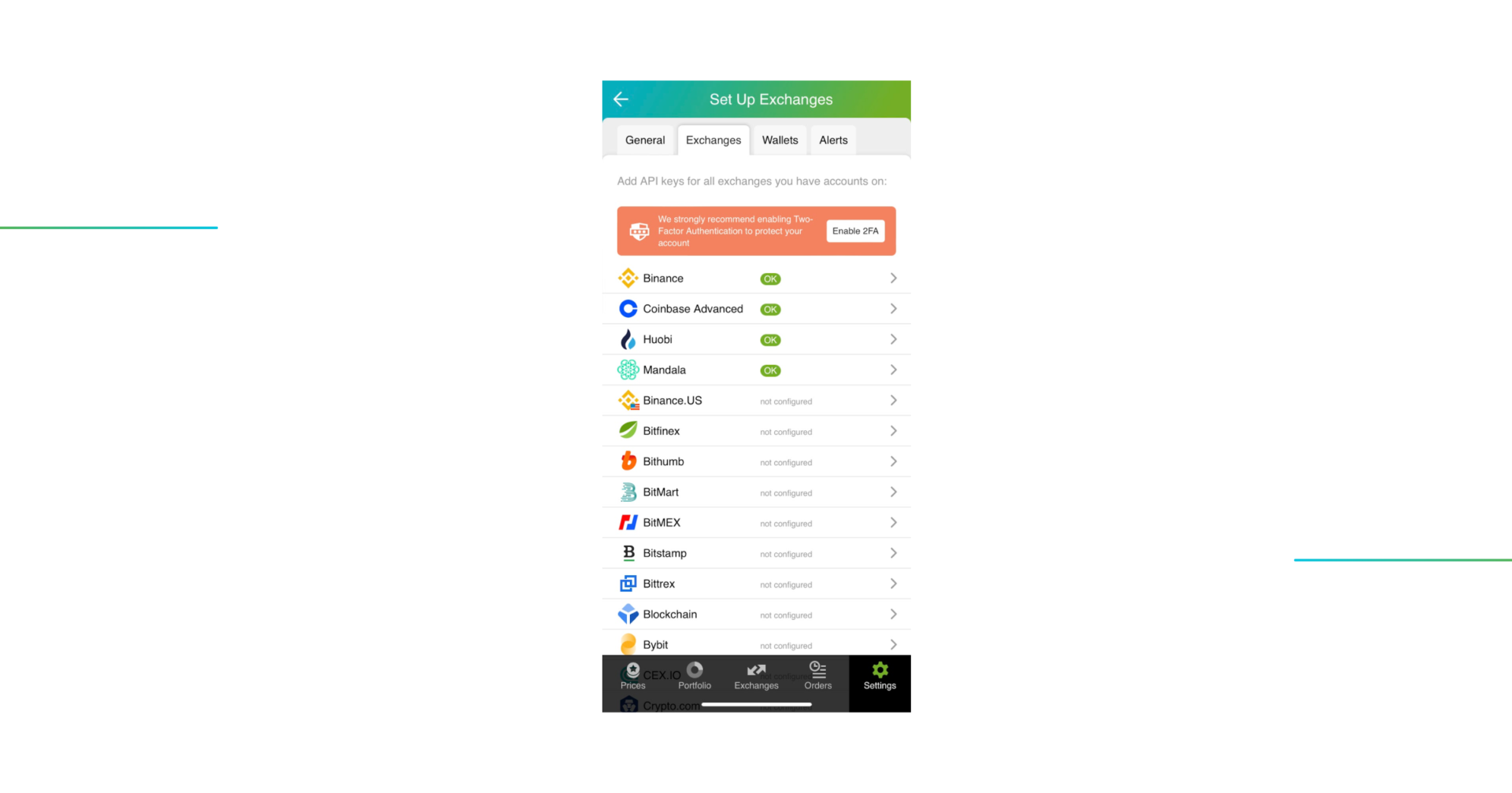 turning on 2fa in good crypto app