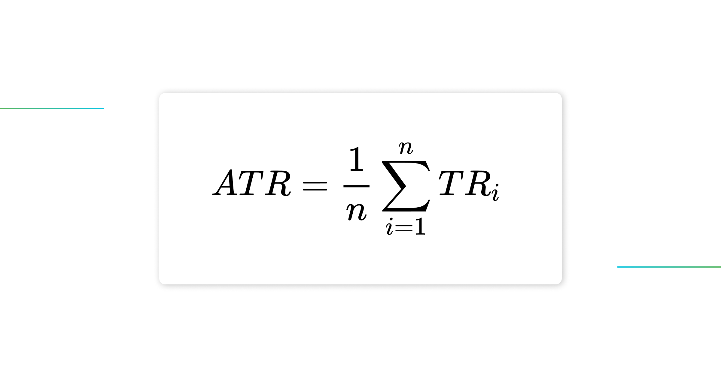 ATR formula