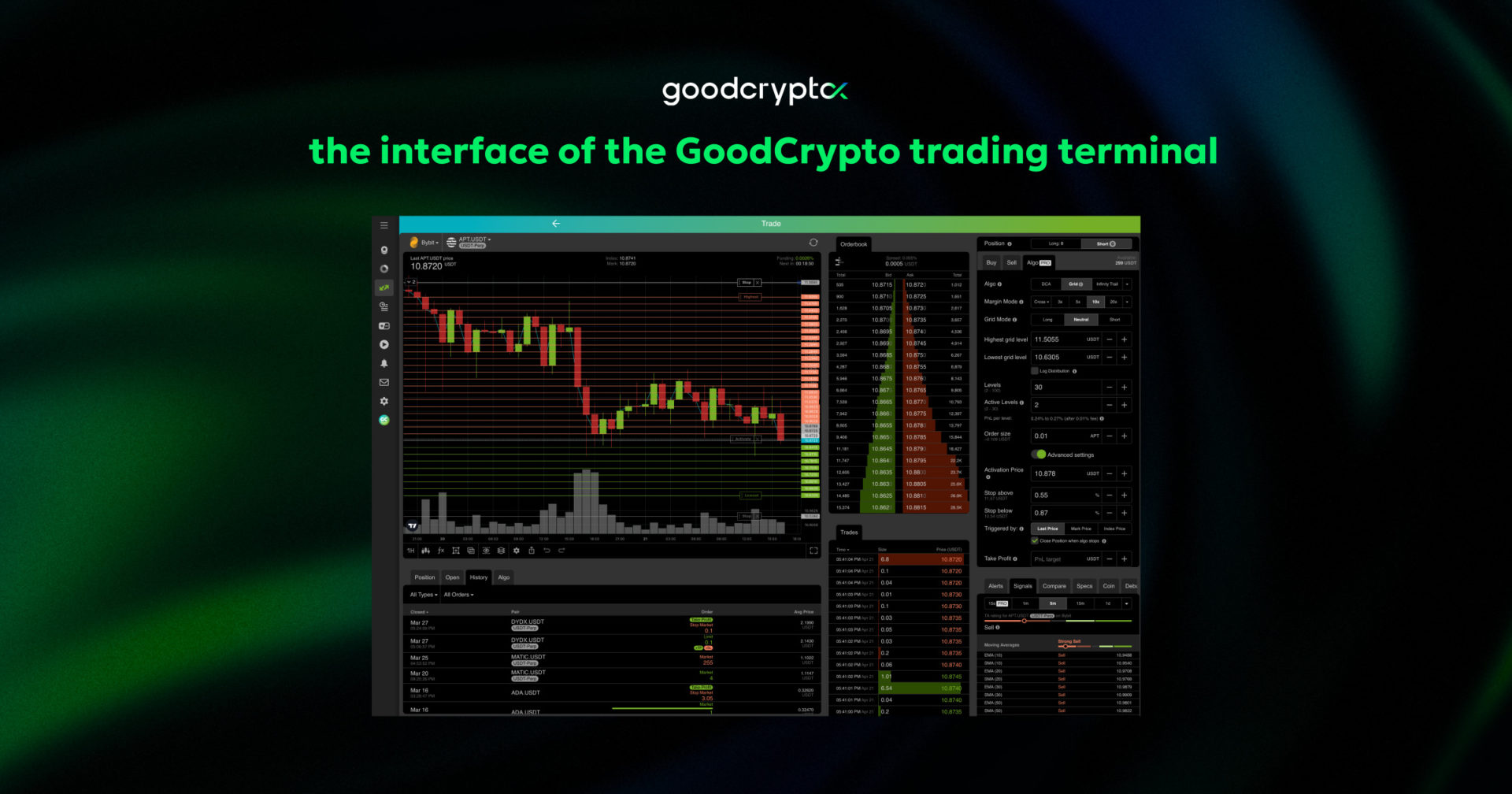 gcX Trading Terminal
