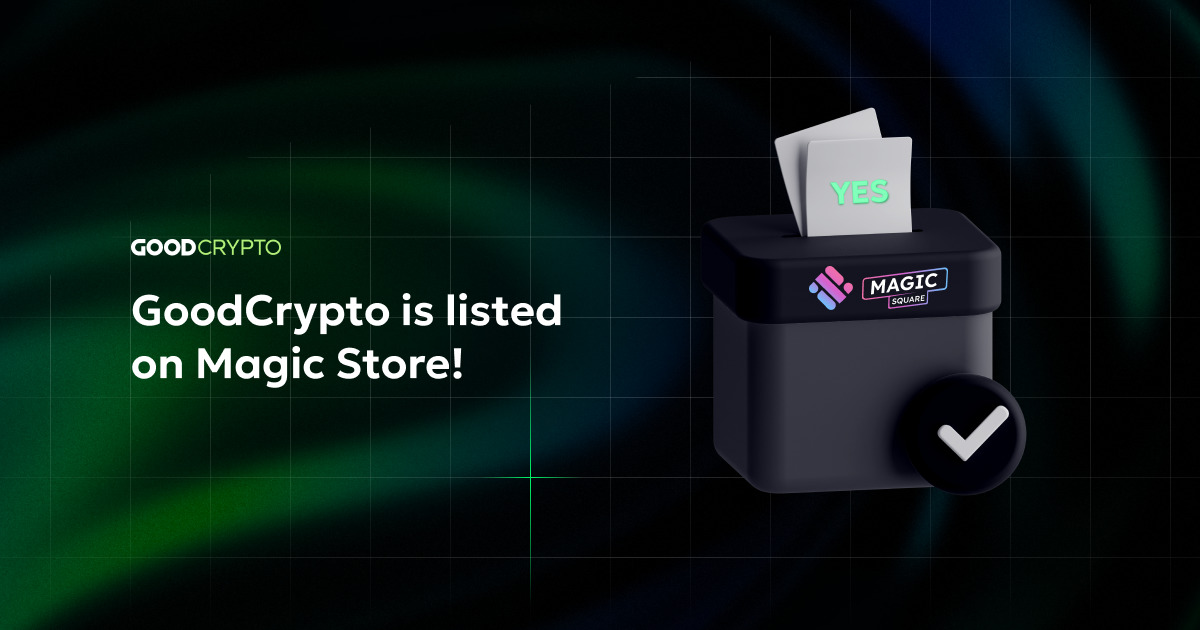 GoodCrypto is listed on Magic Store
