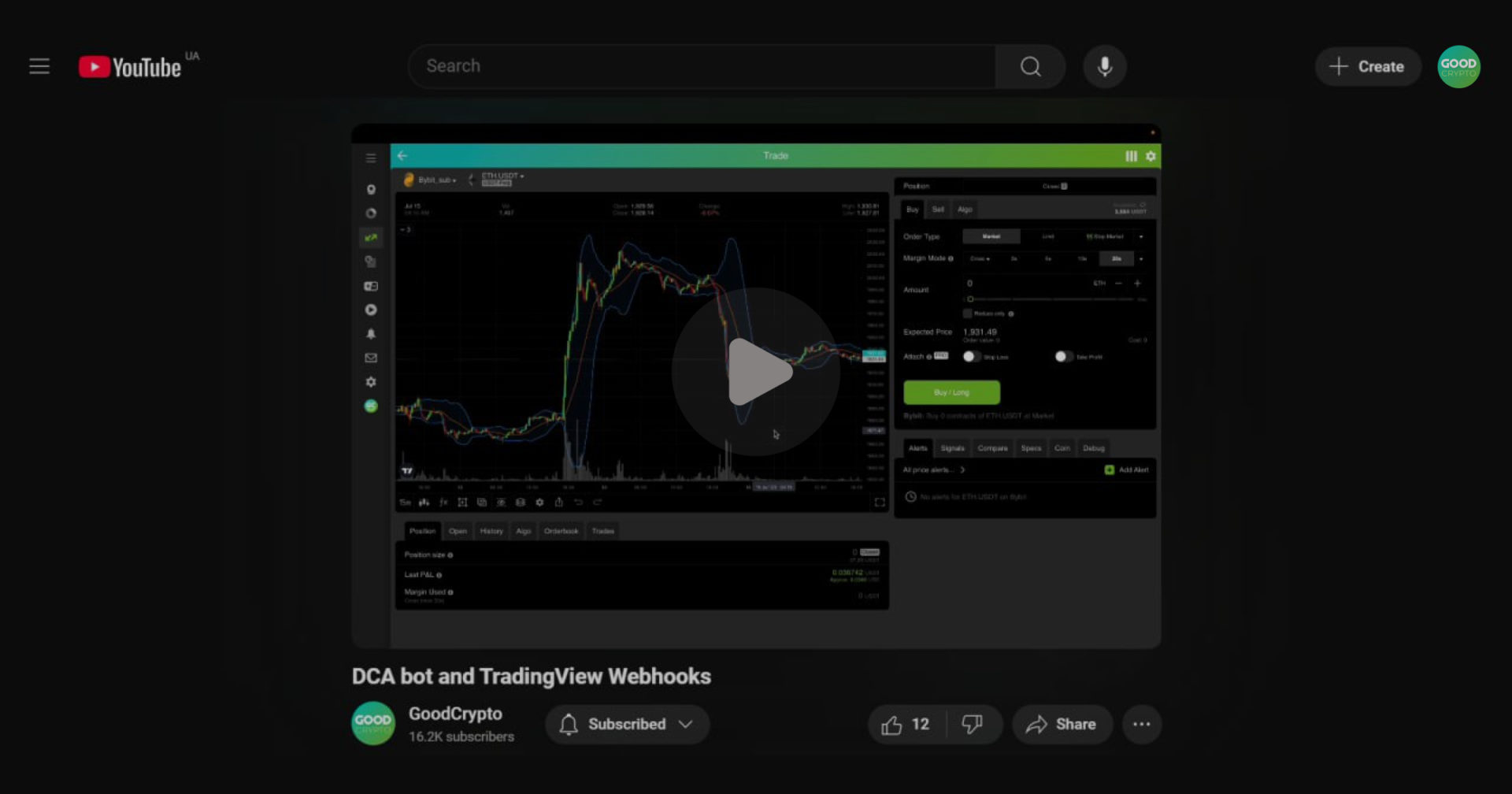 dca bot and trading webhooks video