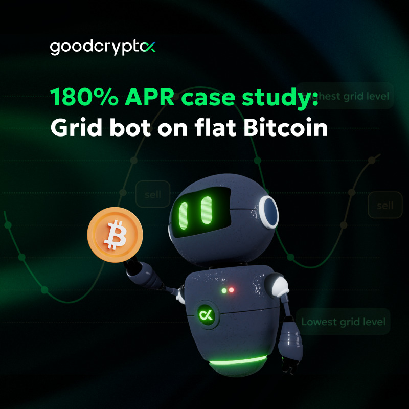 Case Study: 180% APR using grid bot while Bitcoin stayed flat