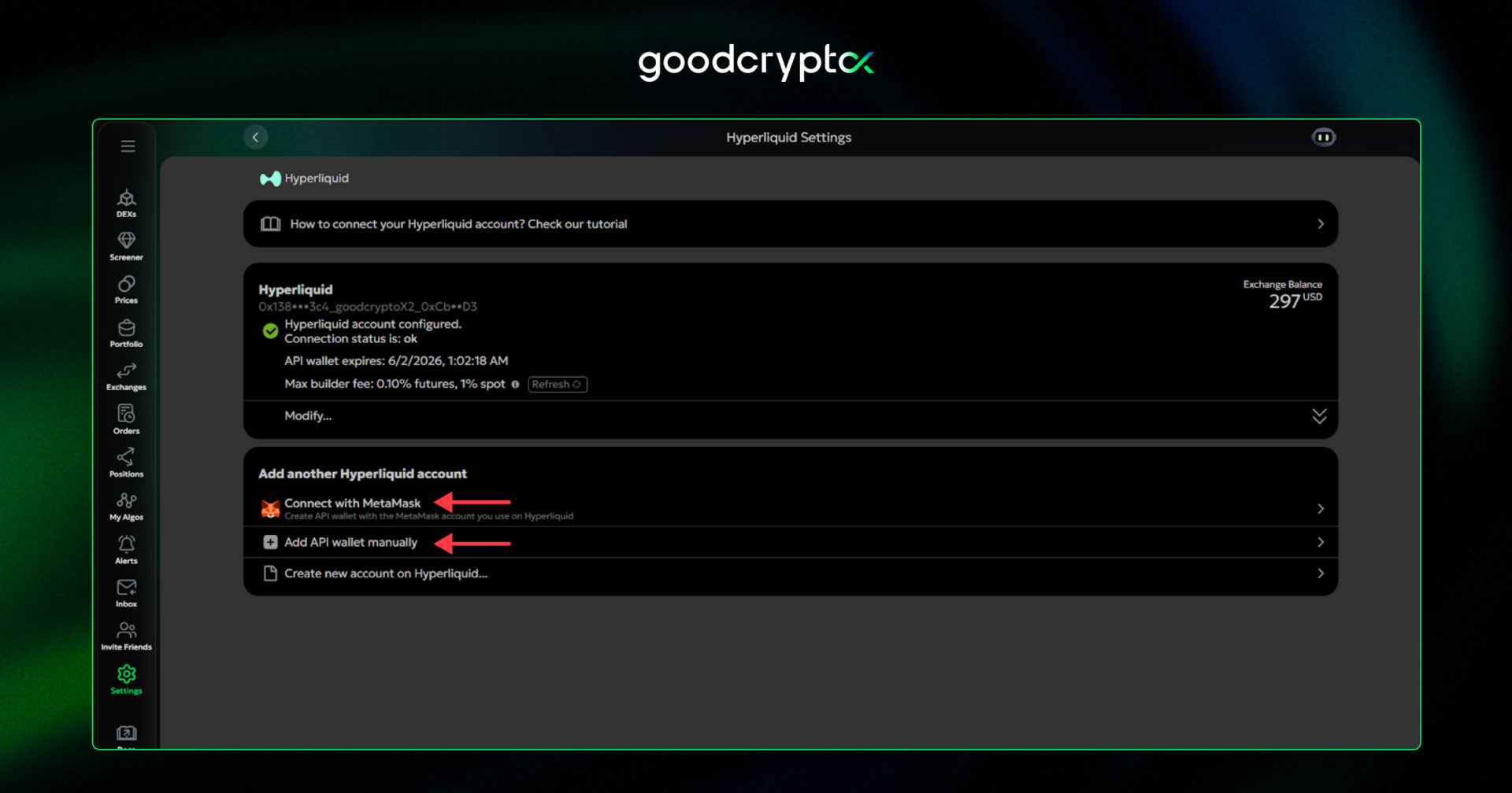 Hyperliquid sub accounts