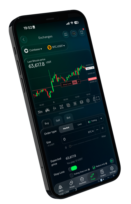 Coinbase Stop Loss - graphic illustration