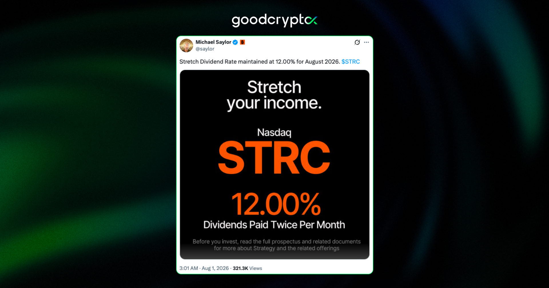 Strategy sold another $105M