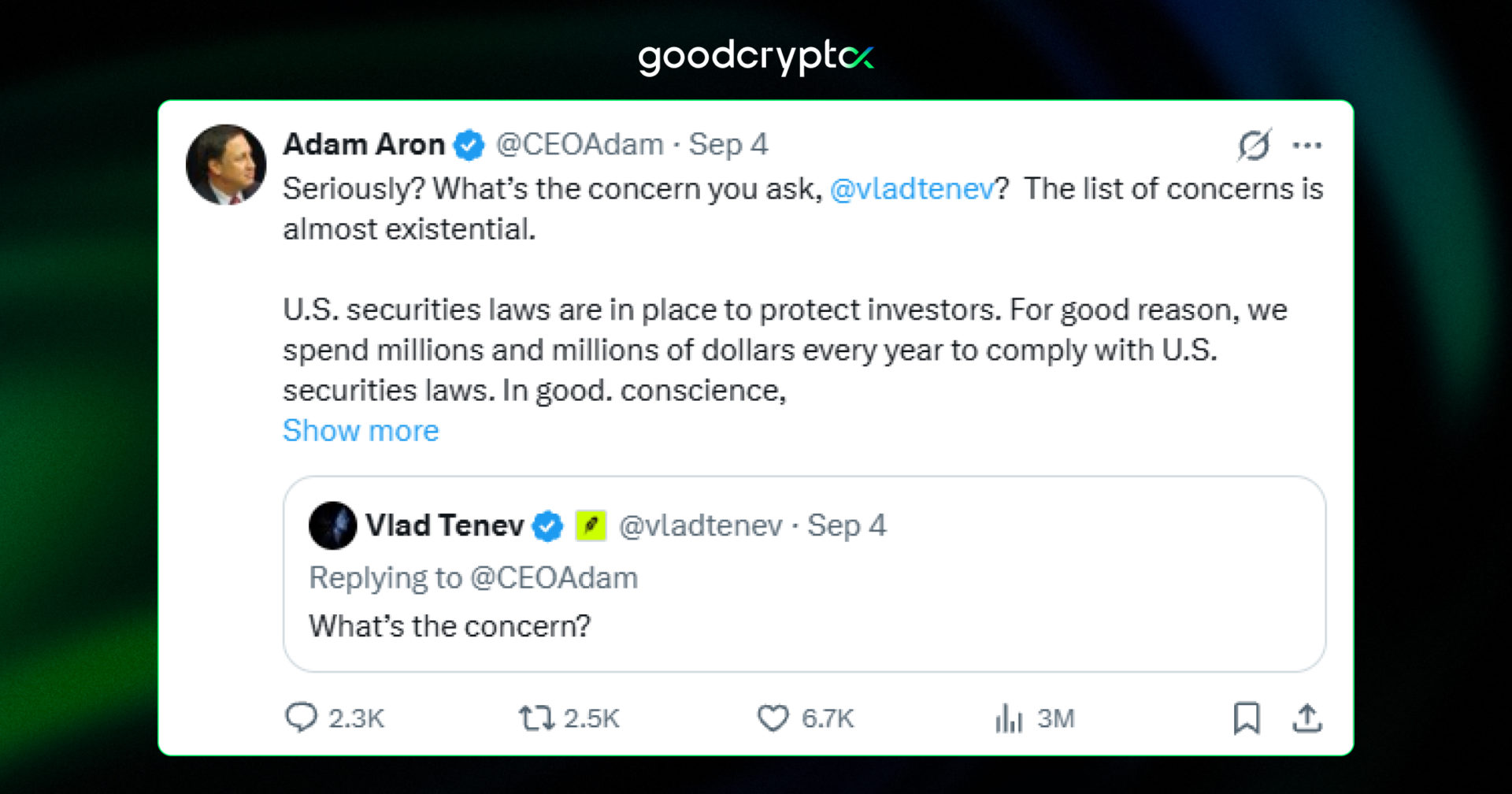 adam aron x post
